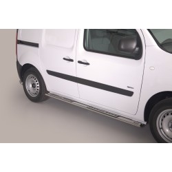 Coppia set pedane protezione sottoporta laterali TUNING SUV Mercedes Citan 2012-2021 mod Design ovale acciaio inox anche nero opaco