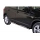 Coppia set pedane protezione sottoporta laterali TUNING SUV Nissan Qashqai 2010-2013 mod Design ovale acciaio inox anche nero opaco