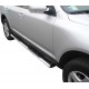 Coppia set pedane protezione sottoporta laterali TUNING SUV VW Touareg 2002-2007 mod Grand ovali acciaio inox anche nero opaco
