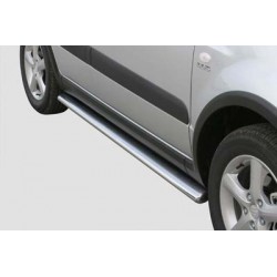 Coppia set protezioni sottoporta laterali TUNING SUV Suzuki SX4 2006-2009 diam 63mm acciaio inox anche nero opaco