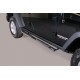 Coppia set pedane protezione sottoporta laterali TUNING SUV Jeep Wrangler 2011-2018 mod Grand ovali acciaio inox anche nero opaco