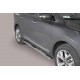 Coppia set pedane protezione sottoporta laterali TUNING SUV Kia Sorento 2015-2020 mod Design ovale acciaio inox anche nero opaco