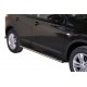 Coppia set pedane protezione sottoporta laterali TUNING SUV Nissan Qashqai 2010-2013 mod Grand ovali acciaio inox anche nero opaco