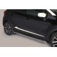 Coppia set pedane protezione sottoporta laterali TUNING SUV Renault Captur 2013-2017 mod Grand ovali acciaio inox anche nero opaco