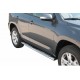 Coppia set pedane protezione sottoporta laterali TUNING SUV Toyota Rav4 2009-2010 mod Design ovale acciaio inox anche nero opaco