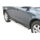 Coppia set pedane protezione sottoporta laterali TUNING SUV Volvo XC60 2009-2013 mod Design ovale acciaio inox anche nero opaco