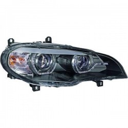 Set fari fanali anteriori ANGEL EYES TUNING BMW X5 2007 2008 2009 2010 2011 2012 2013 per reg elettrica