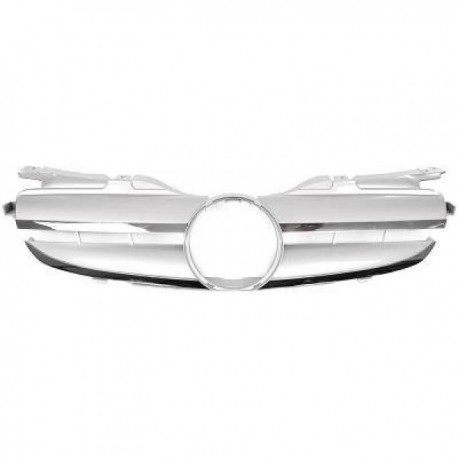 Calandra griglia TUNING MERCEDES SLK R170 1996 1997 1998 1999 2000 2001 2002 2003 2004 cromato argentato look CL