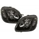 Set fari fanali anteriori ANGEL EYES TUNING MERCEDES SLK R170 1996 1997 1998 1999 2000 2001 2002 2003 2004 nero