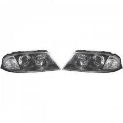 Set fari fanali anteriori ANGEL EYES TUNING VW PASSAT 2000 2001 2002 2003 2004 2005 nero