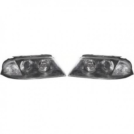 Set fari fanali anteriori ANGEL EYES TUNING VW PASSAT 2000 2001 2002 2003 2004 2005 nero