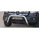 Bullbar anteriore OMOLOGATO SUV Mercedes ClasseX diam 76mm mod Small acciaio inox anche nero opaco