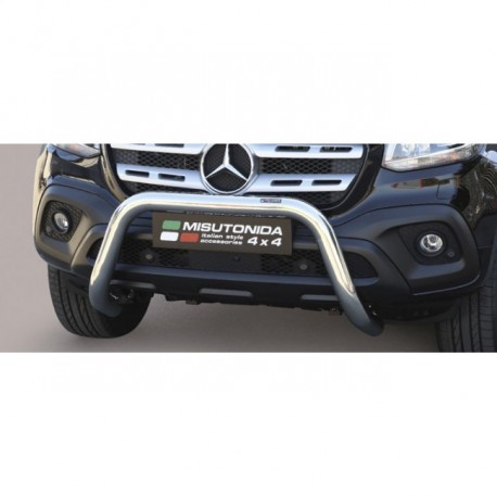 Bullbar anteriore OMOLOGATO SUV Mercedes ClasseX diam 76mm mod Small acciaio inox anche nero opaco