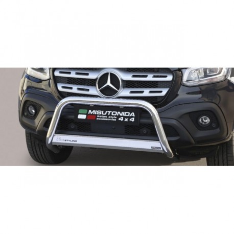 Bullbar anteriore OMOLOGATO SUV Mercedes ClasseX diam 63mm mod Medium acciaio inox anche nero opaco