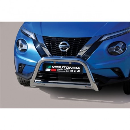 Bullbar anteriore OMOLOGATO SUV Nissan Juke 2020- diam 63mm mod Medium acciaio inox anche nero opaco