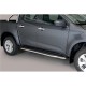 Coppia set pedane protezione sottoporta laterali TUNING SUV Isuzu D-Max doppia cabina Double Cab 2020- extra lunga acciaio inox anche nero opaco