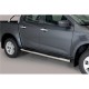 Coppia set pedane protezione sottoporta laterali TUNING SUV Isuzu D-Max doppia cabina Double Cab 2020- mod Grand acciaio inox anche nero opaco