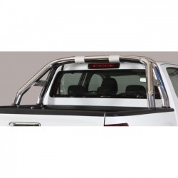 Rollbar pickup SUV Isuzu D-Max doppia cabina Double Cab, 2017 2018 2019, con logo acciaio inox anche nero opaco