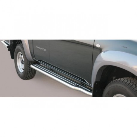 Coppia set pedane protezione sottoporta laterali TUNING SUV Mazda BT 50 Freestyle 2007- extra lunga acciaio inox anche nero opaco