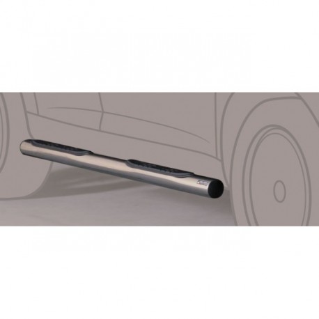 Coppia set pedane protezione sottoporta laterali TUNING SUV Mazda BT 50 Doppia cabina 2007-2009 mod Grand acciaio inox anche nero opaco