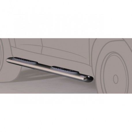 Coppia set pedane protezione sottoporta laterali TUNING SUV Mercedes Citan 2012-2021 mod Grand ovali acciaio inox anche nero opaco