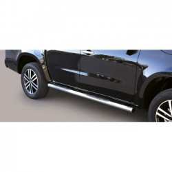 Coppia set pedane protezione sottoporta laterali TUNING SUV Mercedes ClasseX mod Grand acciaio inox anche nero opaco