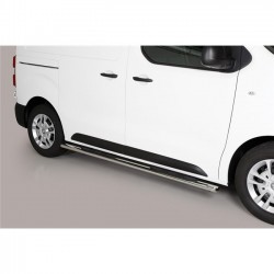 Coppia set pedane protezione sottoporta laterali TUNING SUV Peugeot Expert anche Traveller 2016- passo corto mod Grand ovali acciaio inox anche nero opaco