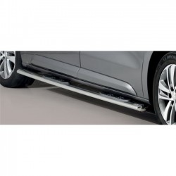 Coppia set pedane protezione sottoporta laterali TUNING SUV Peugeot Expert anche Traveller 2016- passo medio mod Grand ovali acciaio inox anche nero opaco