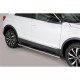 Coppia set pedane protezione sottoporta laterali TUNING SUV Vw T-Roc 2017- mod Grand ovali acciaio inox anche nero opaco