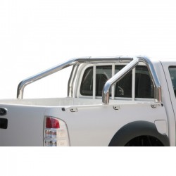 Rollbar pickup SUV Ford Ranger DoubleCab 2009-2011 diam 76mm mod Maxi acciaio inox anche nero opaco
