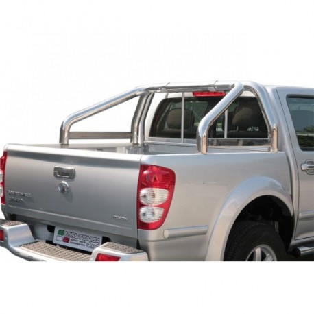 Rollbar pickup SUV Great Wall Steed Wingle DoubleCab 2009-2011 diam 76mm mod Maxi con logo acciaio inox anche nero opaco