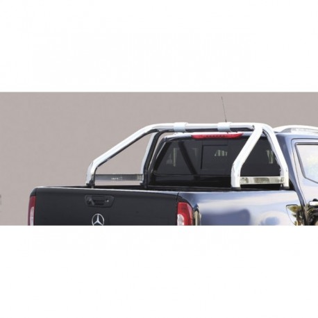 Rollbar pickup SUV Mercedes ClasseX diam 76mm mod Maxi con logo acciaio inox anche nero opaco