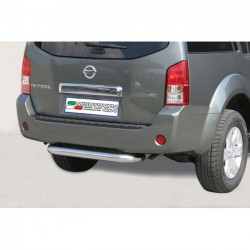 Barra tubo protezione posteriore SUV Nissan Pathfinder 2005-2011 diam 76mm acciaio inox anche nero opaco