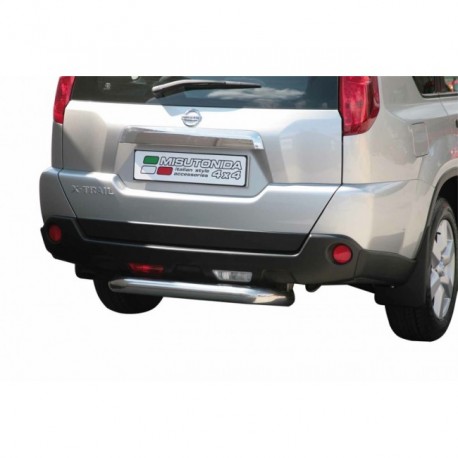 Barra tubo protezione posteriore SUV Nissan Xtrail X-trail 2007-2010 diam 76mm acciaio inox anche nero opaco