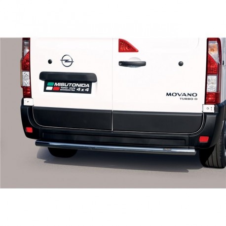 Barra tubo protezione posteriore SUV Opel Movano 2020- diam 63mm acciaio inox anche nero opaco