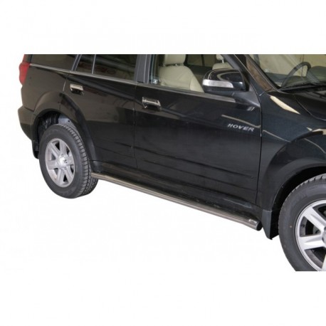 Coppia set protezioni sottoporta laterali TUNING SUV Great Wall Hover 2010- diam 63mm acciaio inox anche nero opaco