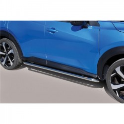 Coppia set pedane protezione sottoporta laterali TUNING SUV Nissan Juke 2020-, acciaio inox anche nero opaco