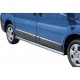 Coppia set protezioni sottoporta laterali TUNING SUV Opel Vivaro 2008-2013 passo corto con tappi inox saldati diam 63mm acciaio inox anche nero opaco