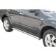 Coppia set protezioni sottoporta laterali TUNING SUV Subaru Forester 2008-2012 con tappi inox diam 63mm acciaio inox anche nero opaco