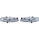 Set fari fanali proiettori anteriori TUNING OPEL VECTRA B 1999-2002 cromati ANGEL EYES