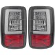 Set coppia fari fanali posteriori TUNING VW VOLKSWAGEN CADDY 2003 2004 2005 2006 2007 2008 2009 2010 2011 2012 2013 2014 2015 a LED rossi neri tubelight per porte battenti