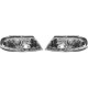 Set fari fanali proiettori anteriori TUNING VW PASSAT 3BG 2000-2005 cromati con luce DIURNA DRL DAYLINE LED disegno a L omologata R87