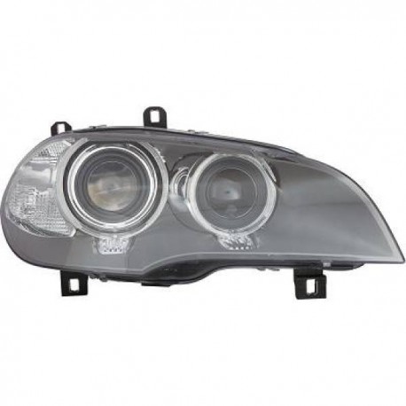 Faro fanale anteriore dx BMW X5 xenon, 04/2010 2011 2012 05/2013, D1S+PY24W+LED, con motorino reg. elettrica, oem 63117240792
