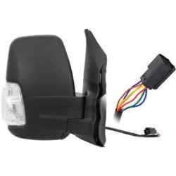 Specchio specchietto retrovisore dx FORD TRANSIT, 2014- 8-PIN, elettrico riscaldabile, piegatura elettrica, convesso, freccia bianca, braccio corto, oem BK31-17682-GH5JA6