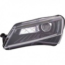 Faro fanale anteriore BIXENON sx SKODA SUPERB, 2015 2016 2017 2018 2019 HELLA, D3S+LED con luce direzionale curva con abbagliante dinamico, oem 3V1941015B