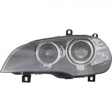 Faro fanale anteriore sx BMW X5 xenon, 04/2010 2011 2012 05/2013, D1S+PY24W+LED, con motorino reg. elettrica, oem 63117240791