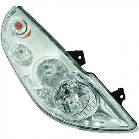 Faro fanale anteriore sx RENAULT MASTER OPEL MOVANO, 2010 2011 2012 2013 2014 2015 2016 2017 2018 10/2019, HELLA H7+H1 con luce diurna DRL, con freccia, oem 44 19 525