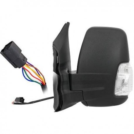 Specchio specchietto retrovisore sx FORD TRANSIT, 2014- 8-PIN, elettrico riscaldabile, piegatura elettrica, convesso, freccia bianca, braccio corto, oem BK31-17683-GD5JA6