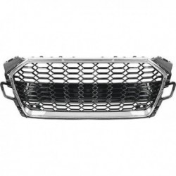 TUNING Calandra griglia AUDI A5 S5, 2019- look RS, cromato nero per sensori,