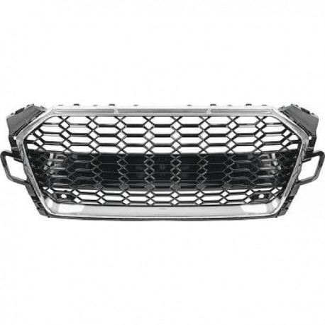 TUNING Calandra griglia AUDI A5 S5, 2019- look RS, cromato nero per sensori,